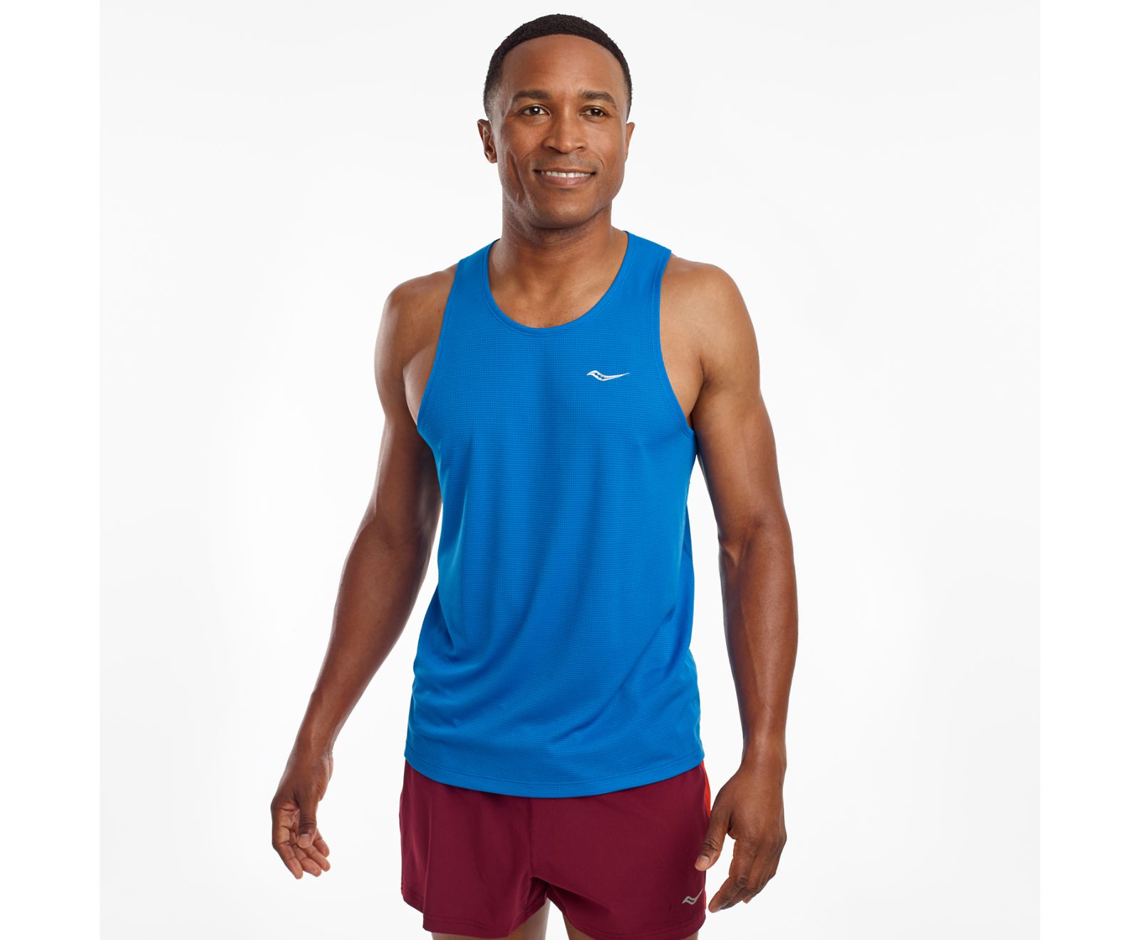 Tank Top Saucony Stopwatch Singlet Hombre Azules | México 663DFMN